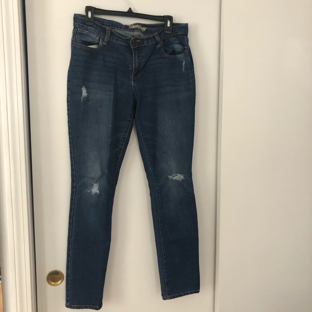 Old Navy Sweetheart Distressed Medium Wash Jeans